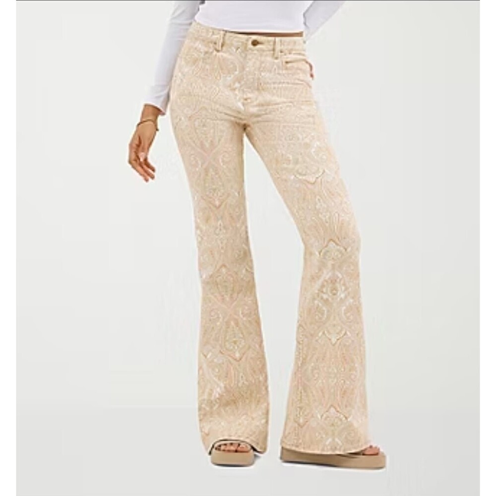 Wrangler High Rise Fierce Flare Paisley Print Womens Jeans Size 12 (31 X 32) - Picture 4 of 16